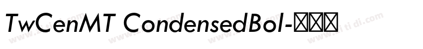 TwCenMT CondensedBol字体转换